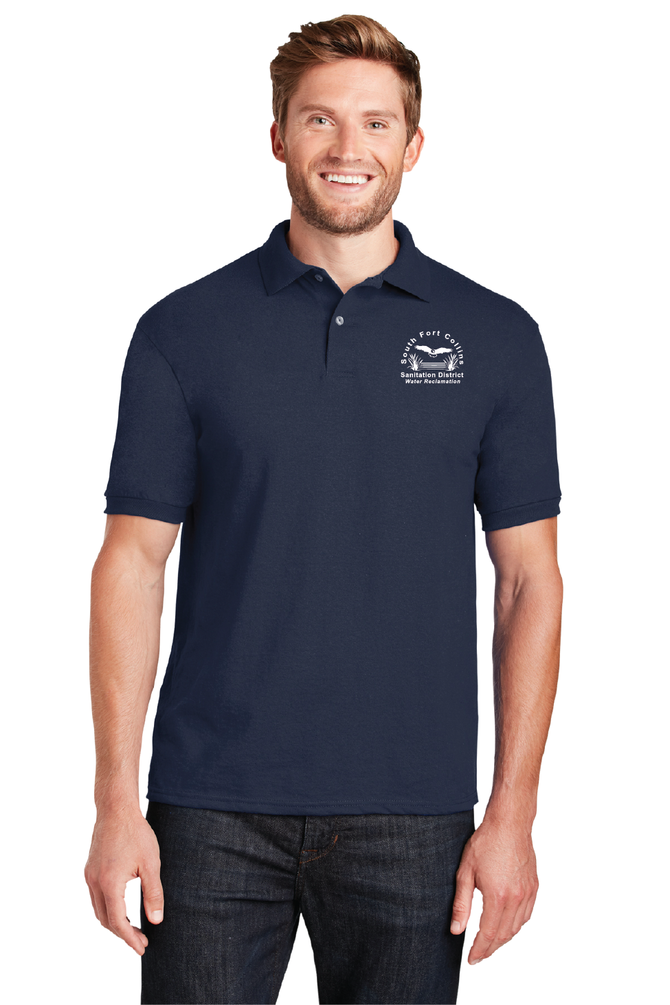 Hanes® EcoSmart® - 5.2-Ounce Jersey Knit Sport Shirt
