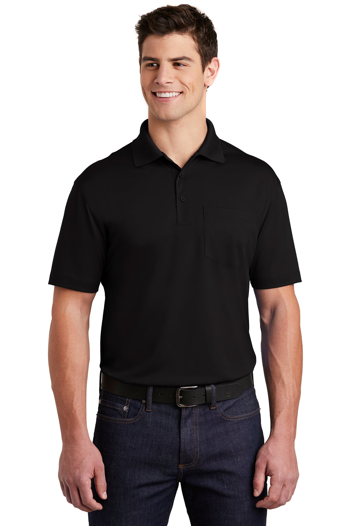 Sport-Tek® Micropique Sport-Wick® Pocket Polo