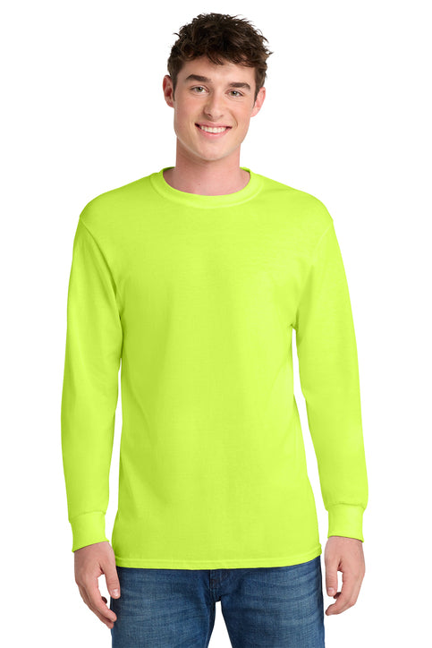 Port & Co™ Long Sleeve Core Blend Tee - SAFETY GREEN ONLY